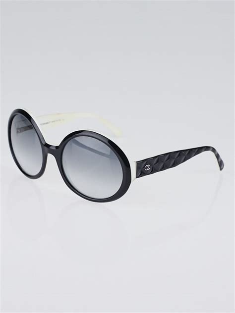 chanel sunglasses 5120 black white|Black/White Frame Quilted CC Logo Sunglasses.